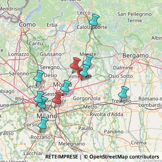 Mappa Via Piave, 20875 Burago di Molgora MB, Italia (15.22182)