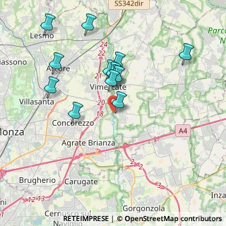 Mappa Via Piave, 20875 Burago di Molgora MB, Italia (3.61923)