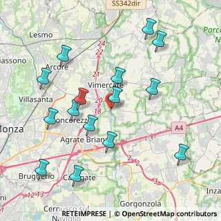 Mappa Via Piave, 20875 Burago di Molgora MB, Italia (4.374)