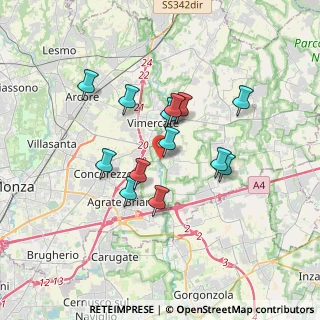 Mappa Via Piave, 20875 Burago di Molgora MB, Italia (2.85462)
