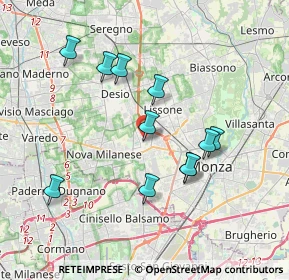 Mappa Via Alessandro Volta, 20053 Muggiò MB, Italia (3.43545)