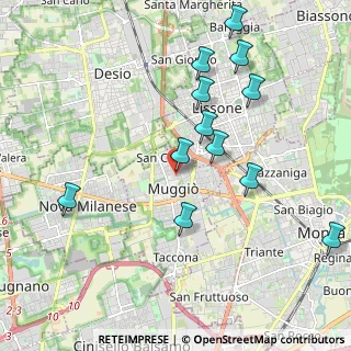 Mappa Via Alessandro Volta, 20053 Muggiò MB, Italia (2.095)