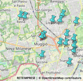 Mappa Via Alessandro Volta, 20053 Muggiò MB, Italia (2.25188)