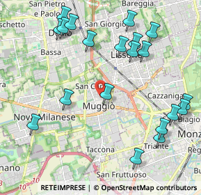 Mappa Via Alessandro Volta, 20053 Muggiò MB, Italia (2.446)