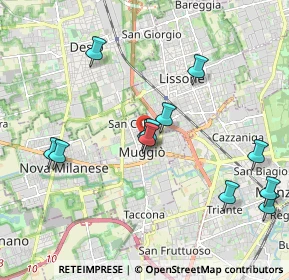 Mappa Via Alessandro Volta, 20053 Muggiò MB, Italia (2.03583)