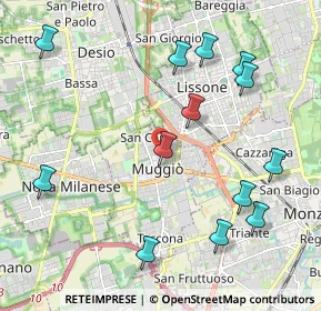 Mappa Via Alessandro Volta, 20053 Muggiò MB, Italia (2.36)