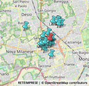 Mappa Via Alessandro Volta, 20053 Muggiò MB, Italia (0.958)