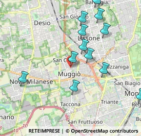 Mappa Via Alessandro Volta, 20053 Muggiò MB, Italia (2.095)