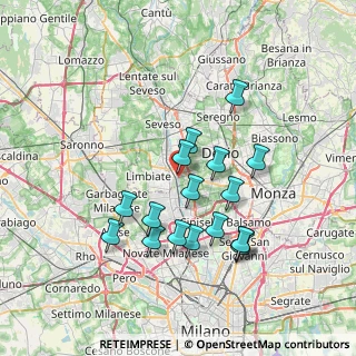 Mappa Via Volpi, 20814 Varedo MB, Italia (6.67471)