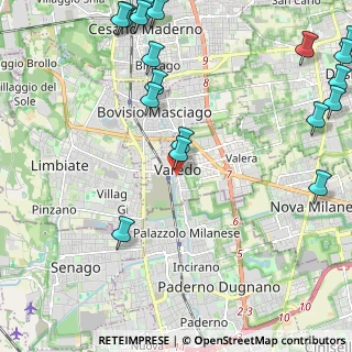 Mappa Via Pietro Volpi, 20039 Varedo MB, Italia (3.09389)
