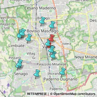 Mappa Via Pietro Volpi, 20039 Varedo MB, Italia (2.02286)