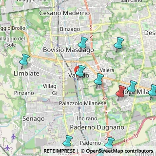 Mappa Via Pietro Volpi, 20039 Varedo MB, Italia (3.02)