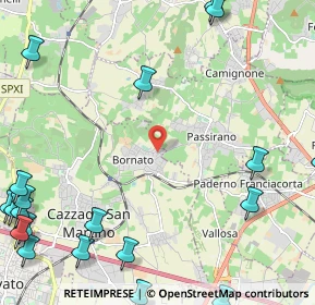 Mappa Via Peroni Vincenzo, 25046 Cazzago San Martino BS, Italia (3.5465)