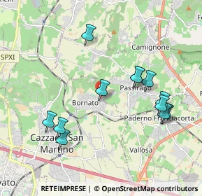 Mappa Via Peroni Vincenzo, 25046 Cazzago San Martino BS, Italia (1.96917)