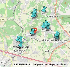 Mappa Via Peroni Vincenzo, 25046 Cazzago San Martino BS, Italia (1.6405)