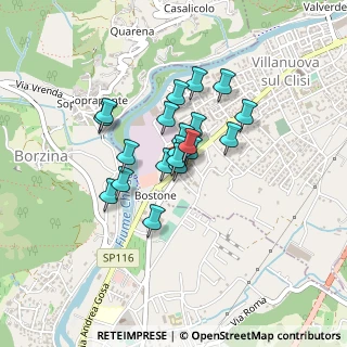 Mappa Via Bostone, 25089 Villanuova Sul Clisi BS, Italia (0.286)