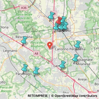 Mappa Via Achille Grandi, 21040 Origgio VA, Italia (4.42231)