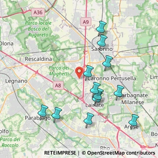 Mappa Via Achille Grandi, 21040 Origgio VA, Italia (4.26833)