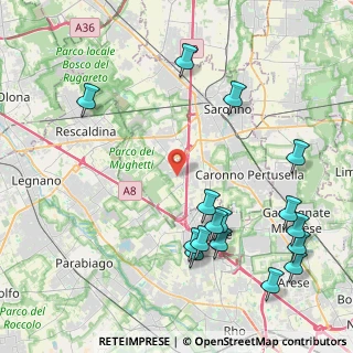 Mappa Via Achille Grandi, 21040 Origgio VA, Italia (5.09563)
