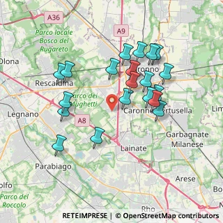 Mappa Via Achille Grandi, 21040 Origgio VA, Italia (3.4835)
