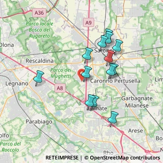Mappa Via Achille Grandi, 21040 Origgio VA, Italia (3.46231)