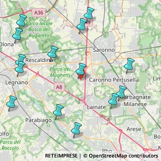 Mappa Via Achille Grandi, 21040 Origgio VA, Italia (5.605)