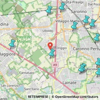 Mappa Via Achille Grandi, 21040 Origgio VA, Italia (3.32333)