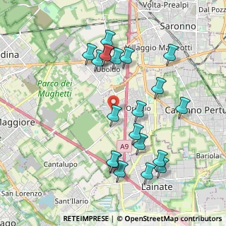 Mappa Via Achille Grandi, 21040 Origgio VA, Italia (2.033)