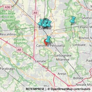 Mappa Via Giuseppe Mazzini, 21042 Caronno Pertusella VA, Italia (3.27636)