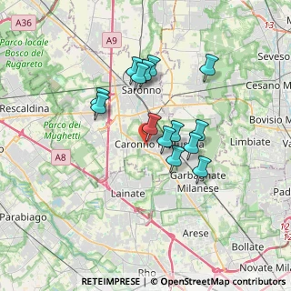 Mappa Via Giuseppe Mazzini, 21042 Caronno Pertusella VA, Italia (2.85214)