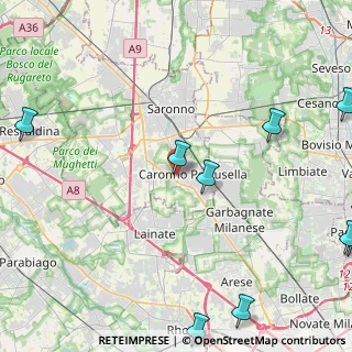 Mappa Via Giuseppe Mazzini, 21042 Caronno Pertusella VA, Italia (7.12)