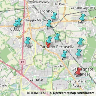 Mappa Via Giuseppe Mazzini, 21042 Caronno Pertusella VA, Italia (2.45)