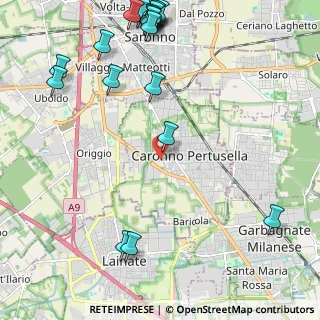 Mappa Via Giuseppe Mazzini, 21042 Caronno Pertusella VA, Italia (3.0355)