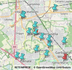 Mappa Via Giuseppe Mazzini, 21042 Caronno Pertusella VA, Italia (2.14067)