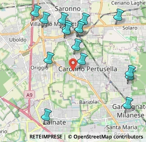 Mappa Via Giuseppe Mazzini, 21042 Caronno Pertusella VA, Italia (2.28563)