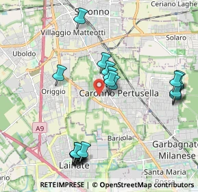 Mappa Via Giuseppe Mazzini, 21042 Caronno Pertusella VA, Italia (2.226)