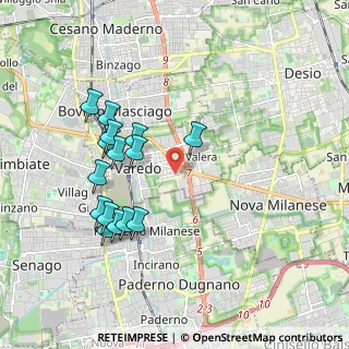 Mappa Via Vittorio Alfieri, 20814 Varedo MB, Italia (1.87133)