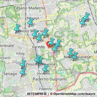 Mappa Via Vittorio Alfieri, 20814 Varedo MB, Italia (2.06412)
