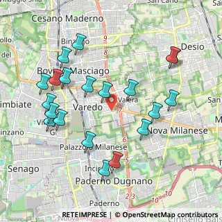 Mappa Via Vittorio Alfieri, 20814 Varedo MB, Italia (2.1265)