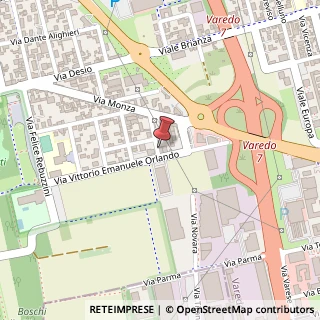 Mappa Via Vittorio Alfieri, 15, 20814 Varedo, Monza e Brianza (Lombardia)