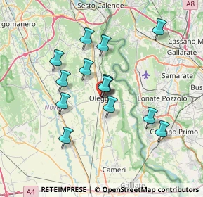 Mappa Via Dante Alighieri, 28047 Oleggio NO, Italia (6.02571)