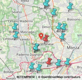 Mappa Via Giovanni Berchet, 20834 Nova Milanese MB, Italia (4.88118)