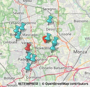 Mappa Via Giovanni Berchet, 20834 Nova Milanese MB, Italia (3.63182)