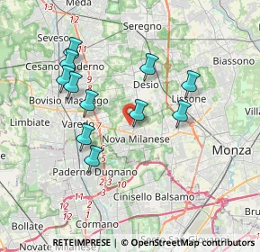 Mappa Via Giovanni Berchet, 20834 Nova Milanese MB, Italia (3.44)