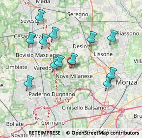 Mappa Via Giovanni Berchet, 20834 Nova Milanese MB, Italia (3.72)