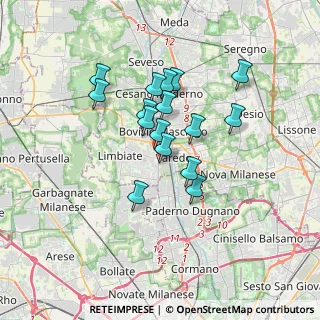 Mappa Via Camillo Benso Cavour, 20814 Varedo MB, Italia (2.77375)