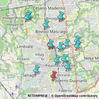 Mappa Via Camillo Benso Conte di Cavour, 20814 Varedo MB, Italia (2.05)