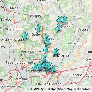 Mappa Via Generale Gaetano Giardino, 20835 Lissone MB, Italia (3.7655)