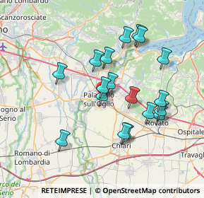 Mappa Via Giuseppe Parini, 25036 Palazzolo sull'Oglio BS, Italia (6.65722)