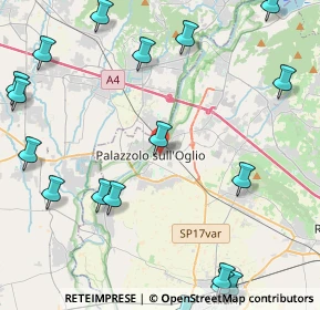 Mappa Via Giuseppe Parini, 25036 Palazzolo sull'Oglio BS, Italia (6.3505)